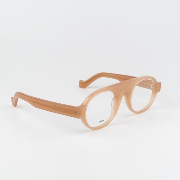 Loewe Women Eyeglasses Shiny Light Pink Demo Round LW50009I 072 BRAND NEW - Picture 8 of 9